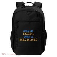 127.0.0.1 255.255.255.0 Code Stay At Home Wear A Face Mask Backpack thumb 0