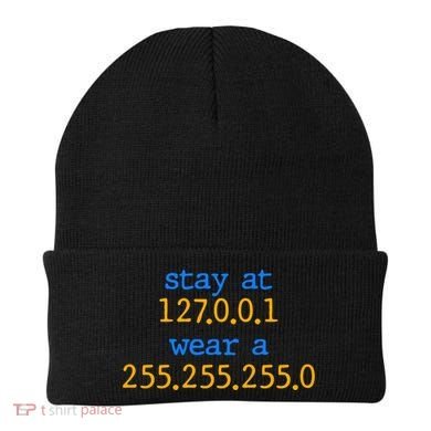 127.0.0.1 255.255.255.0 Code Stay At Home Wear A Face Mask Beanie
