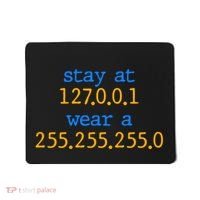 127.0.0.1 255.255.255.0 Code Stay At Home Wear A Face Mask Mousepad thumb 0