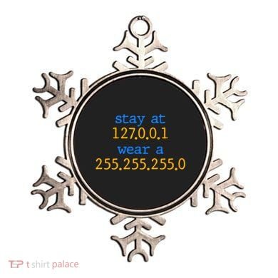 127.0.0.1 255.255.255.0 Code Stay At Home Wear A Face Mask Ornament
