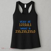 127.0.0.1 255.255.255.0 Code Stay At Home Wear A Face Mask Women's Tank Top thumb 3