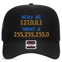 127.0.0.1 255.255.255.0 Code Stay At Home Wear A Face Mask Hat thumb 0