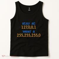 127.0.0.1 255.255.255.0 Code Stay At Home Wear A Face Mask Tank Top thumb 2