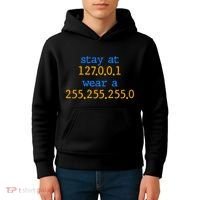 127.0.0.1 255.255.255.0 Code Stay At Home Wear A Face Mask Kids Hoodie thumb 4