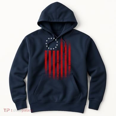 13 Colonies Betty Ross Vintage Flag Hoodie