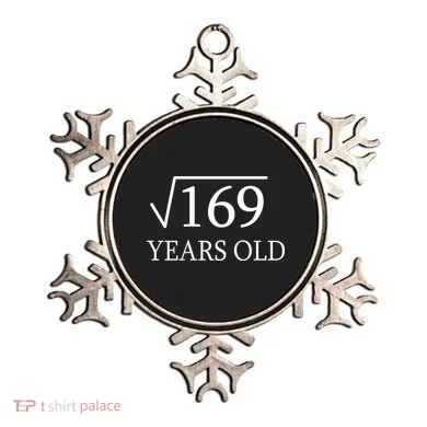 13 Years Old Square Root of 169 Ornament