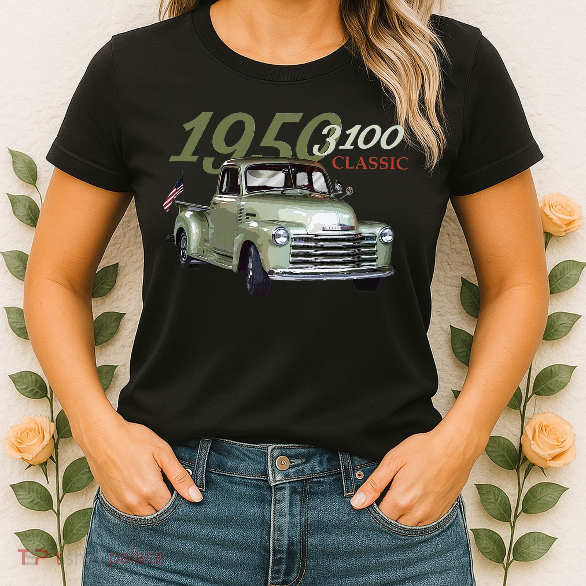 1950 3100 Pickup Truck Car Guys Women's T-Shirt