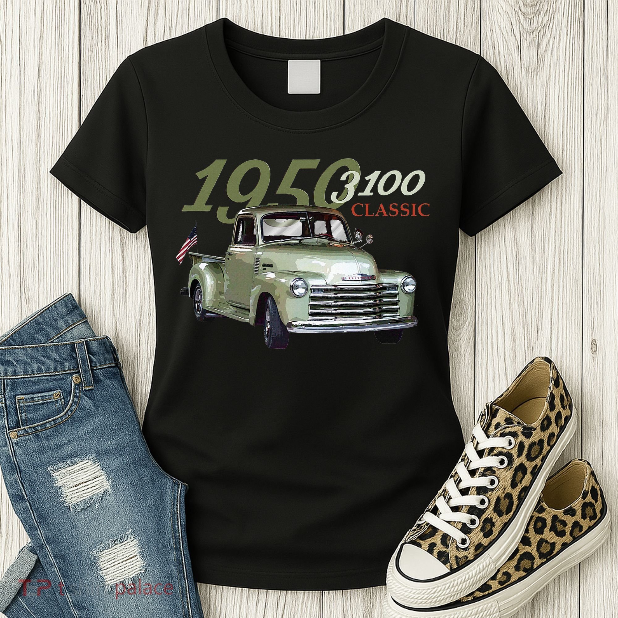 1950 3100 Pickup Truck Car Guys Women's T-Shirt