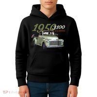 1950 3100 Pickup Truck Car Guys Kids Hoodie thumb 4