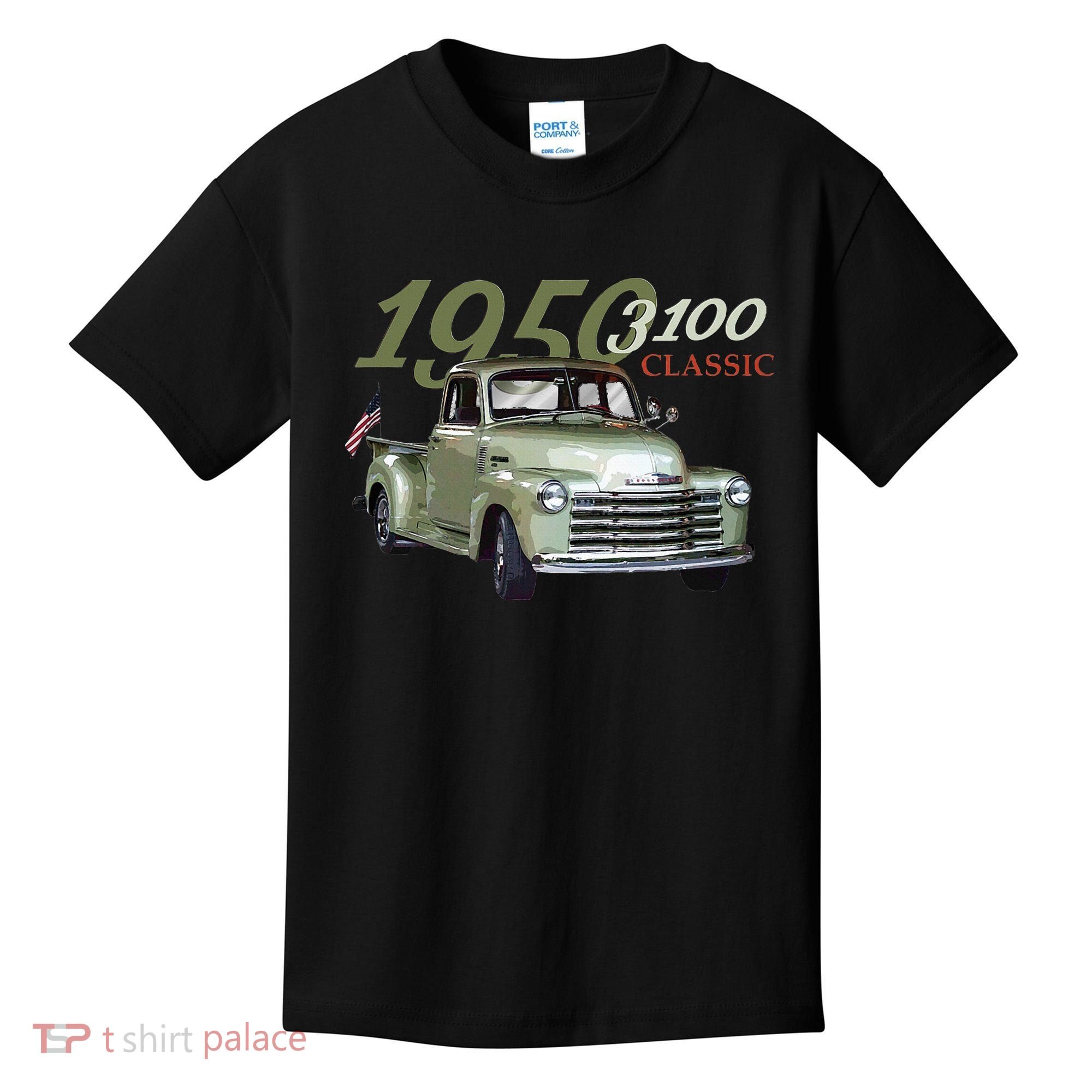 1950 3100 Pickup Truck Car Guys Kids T-Shirt