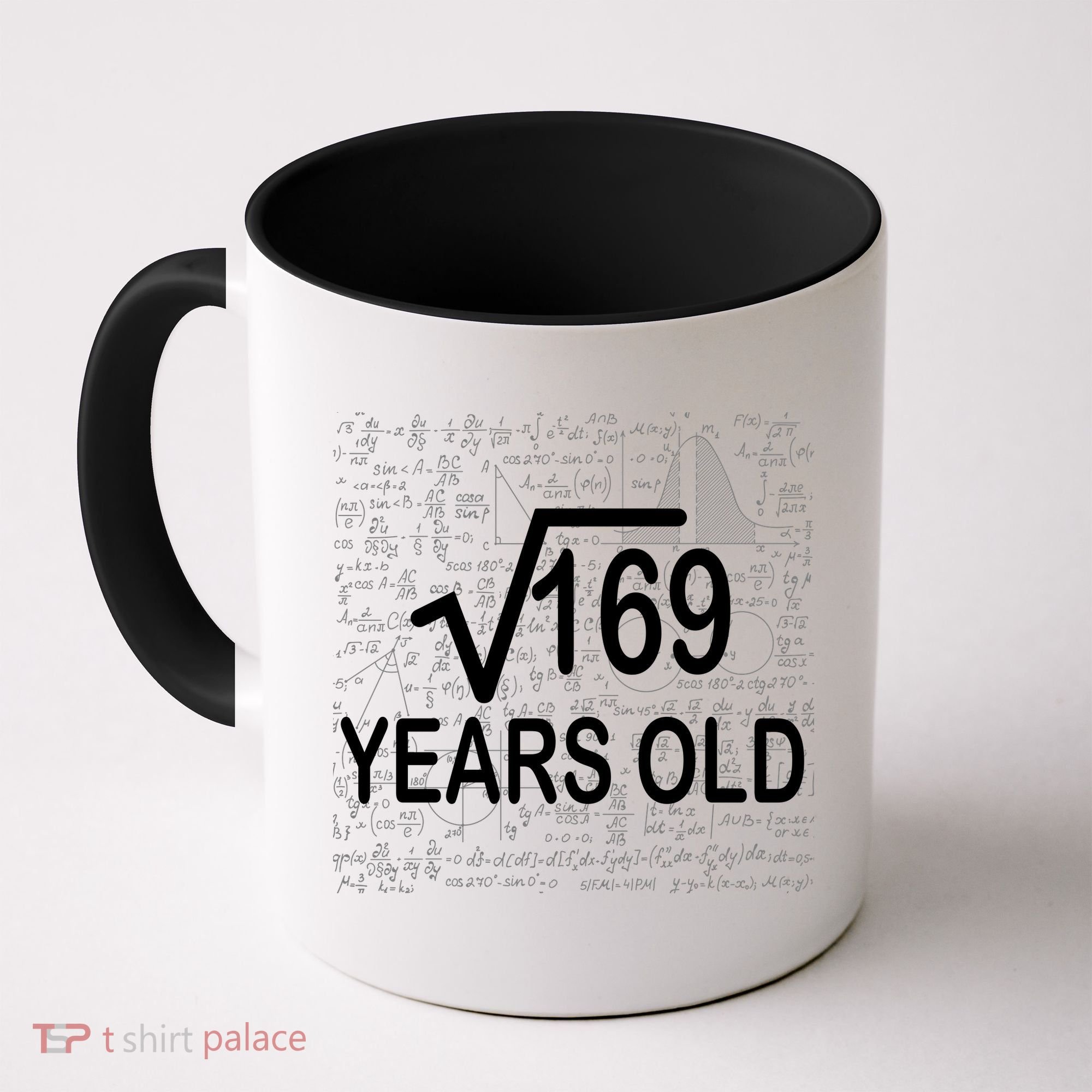 13th Birthday Square Root 169 Math Coffee Mug