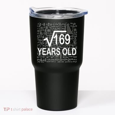 13th Birthday Square Root 169 Math Tumbler