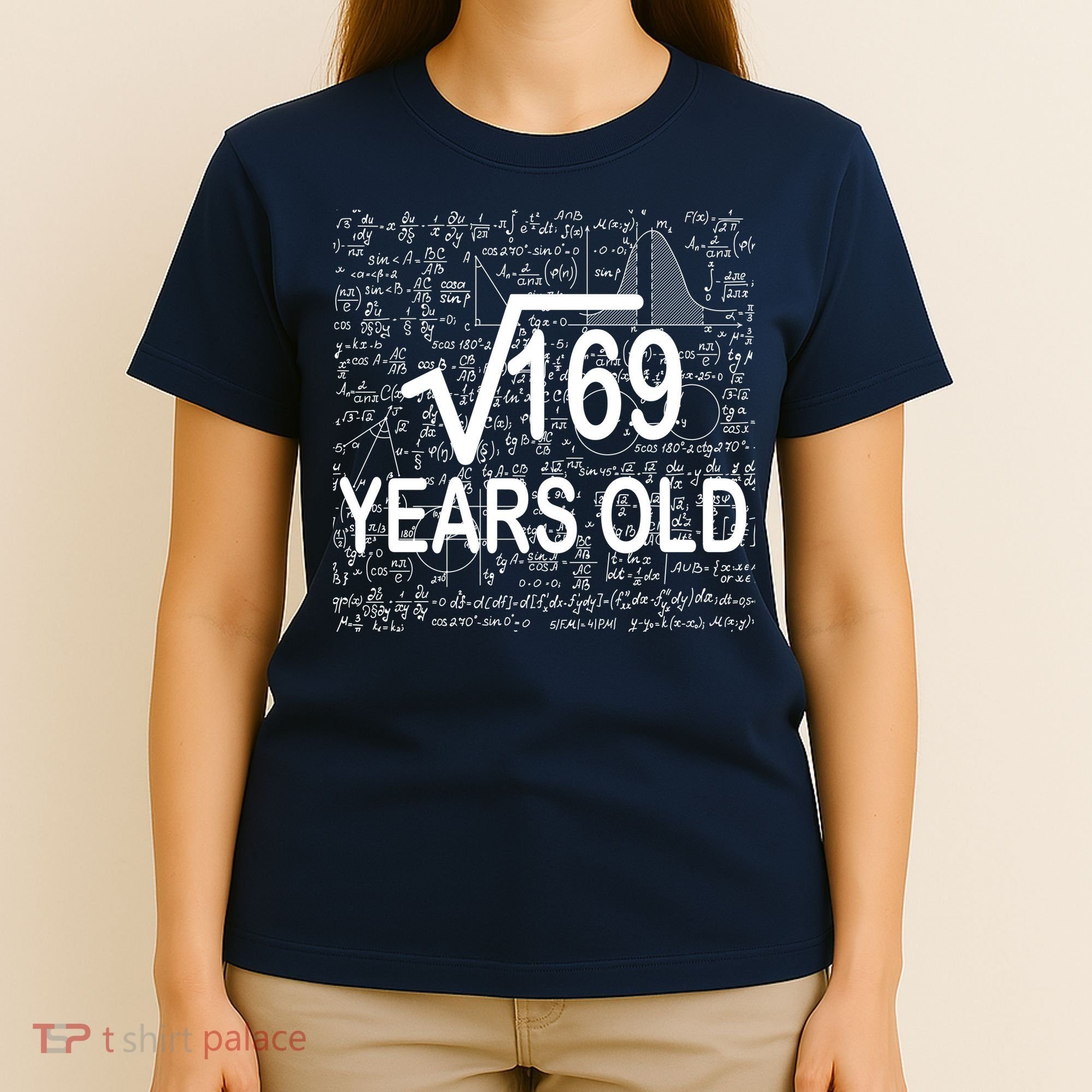 13th Birthday Square Root 169 Math T-Shirt