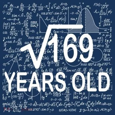 13th Birthday Square Root 169 Math T-Shirt