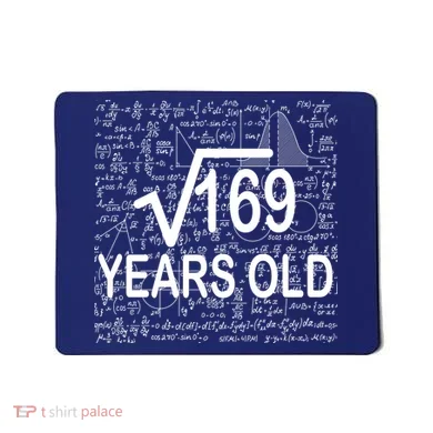 13th Birthday Square Root 169 Math Mousepad