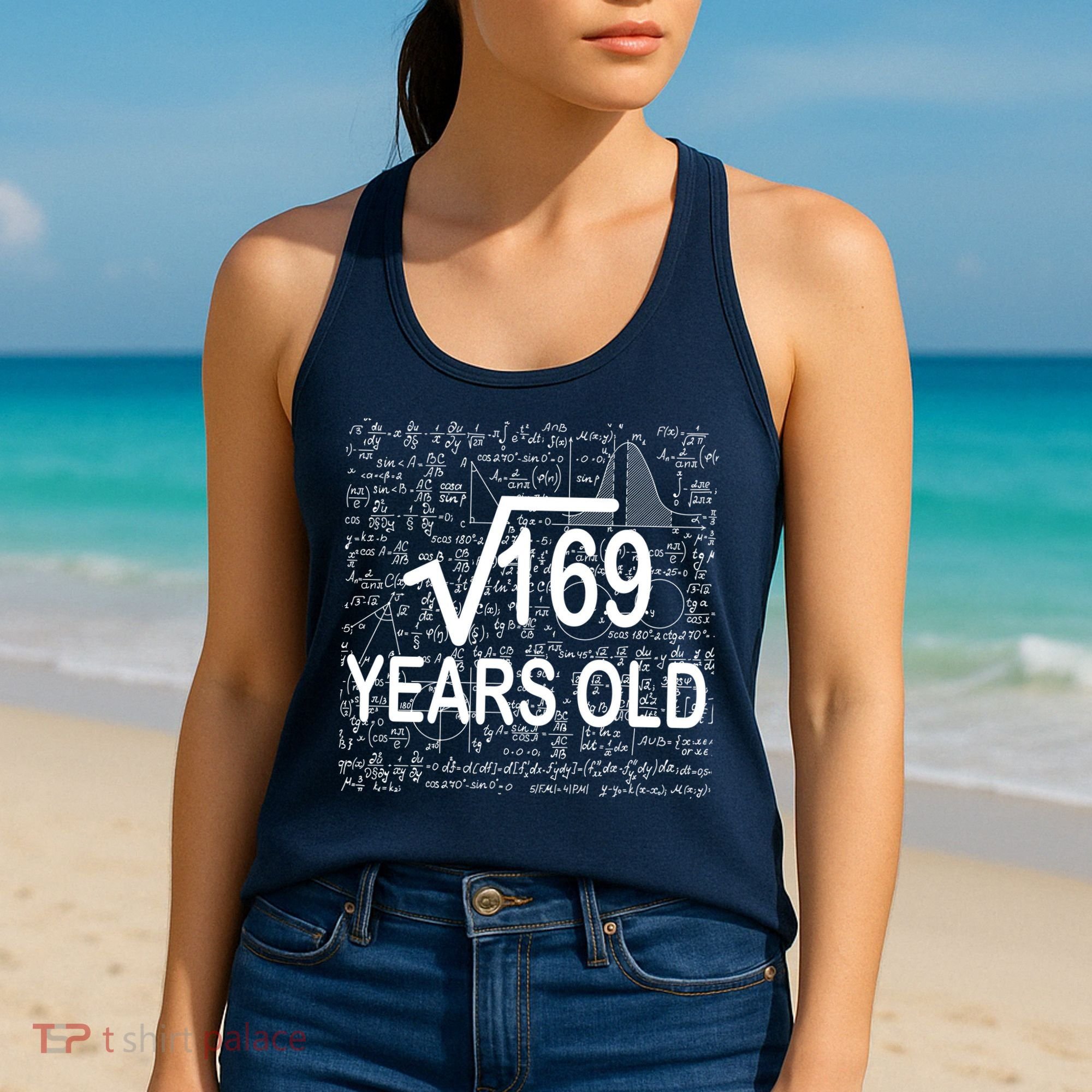 13th Birthday Square Root 169 Math Women's Tank Top