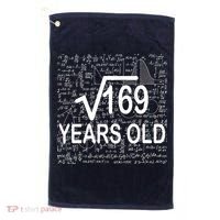 13th Birthday Square Root 169 Math Golf Towel thumb 0