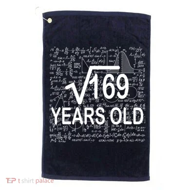 13th Birthday Square Root 169 Math Golf Towel