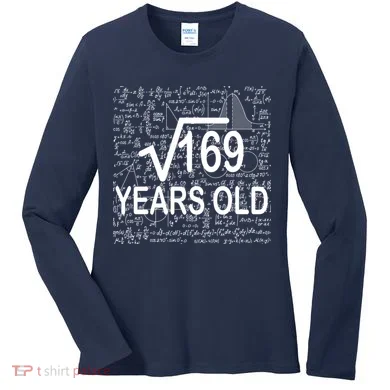 13th Birthday Square Root 169 Math Women's Long Sleeve Shirt