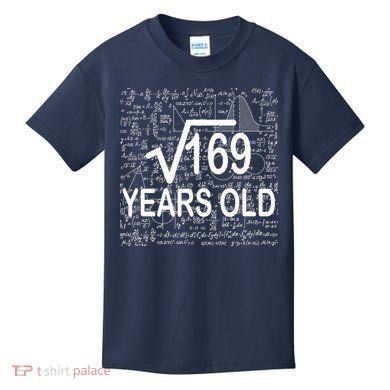 13th Birthday Square Root 169 Math Kids T-Shirt
