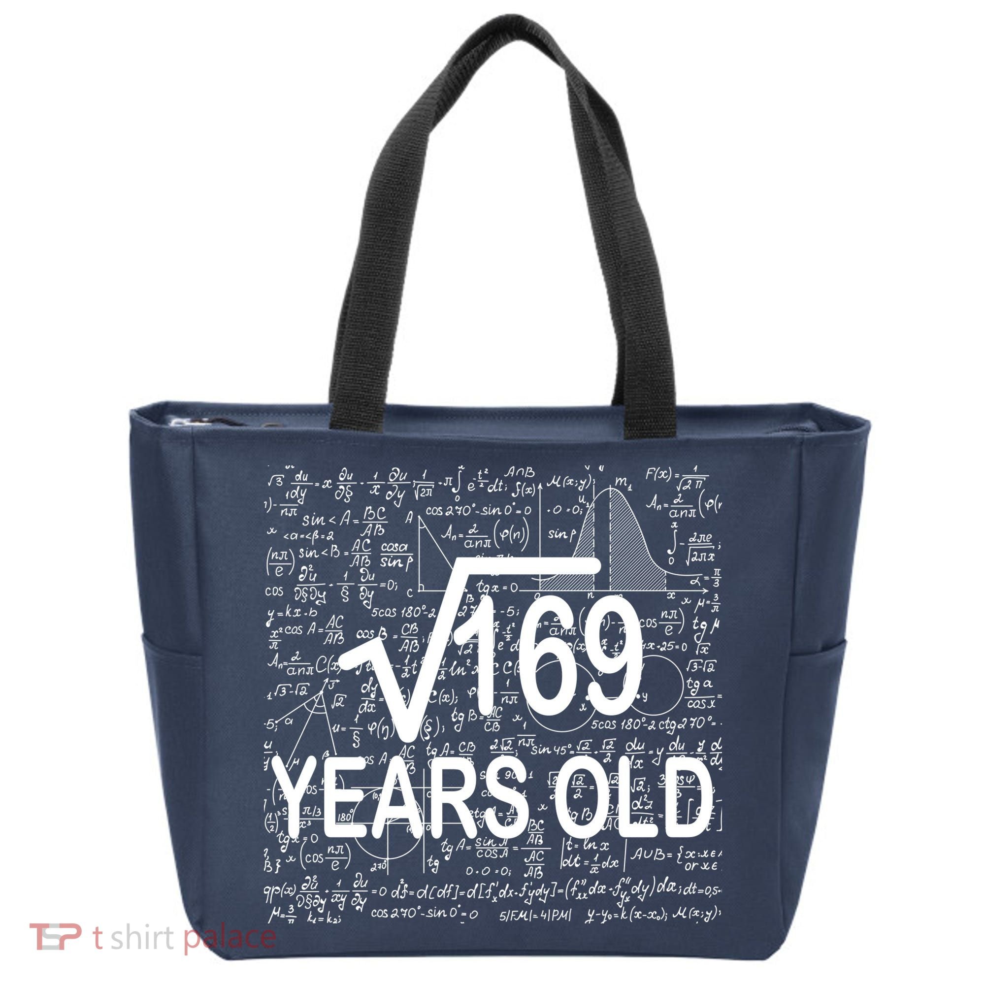 13th Birthday Square Root 169 Math Tote Bag