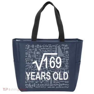 13th Birthday Square Root 169 Math Tote Bag