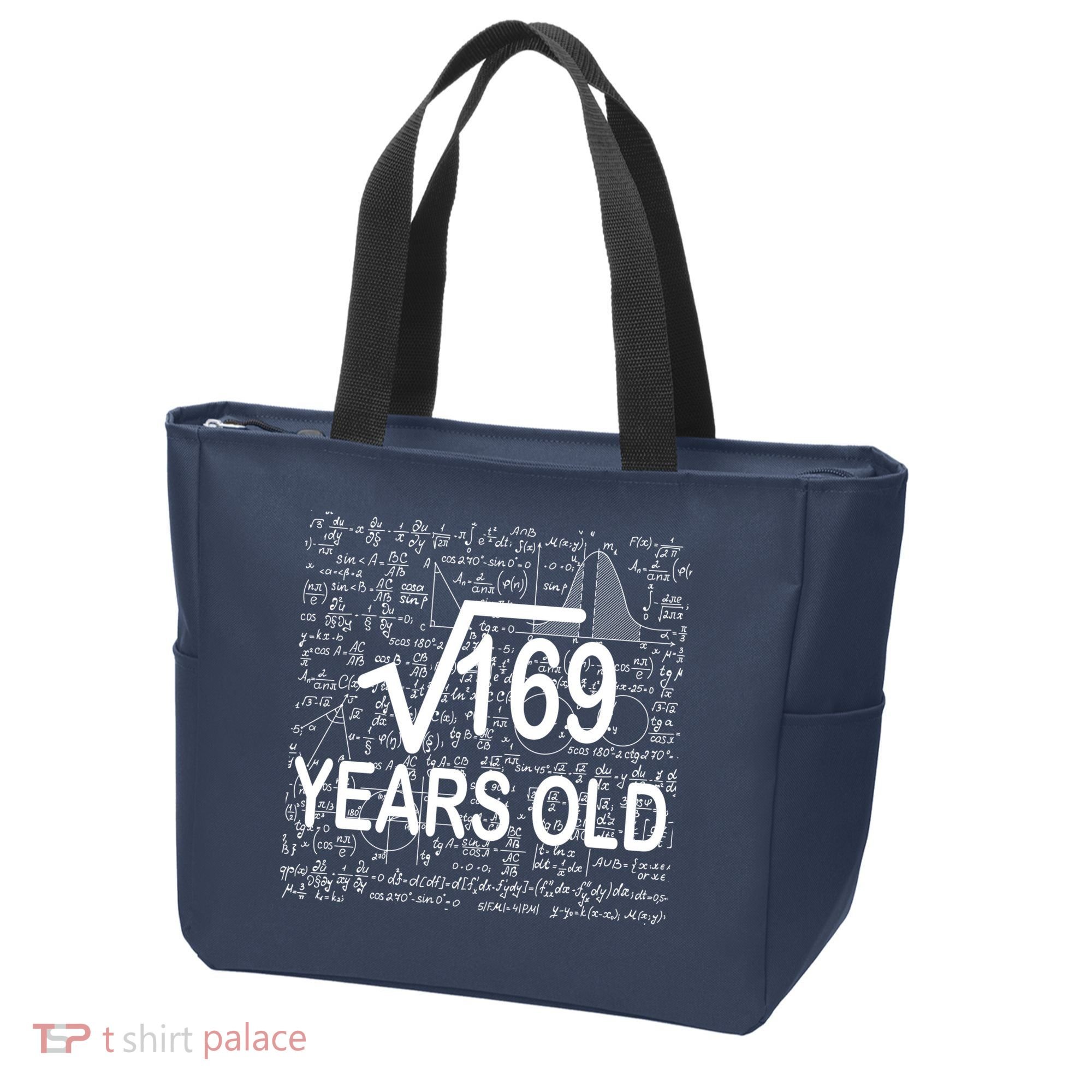 13th Birthday Square Root 169 Math Tote Bag
