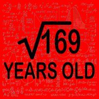 13th Birthday Square Root 169 Math Santa Hat thumb 1