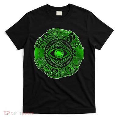 15 Fears Wheel Evil Green Eye T-Shirt