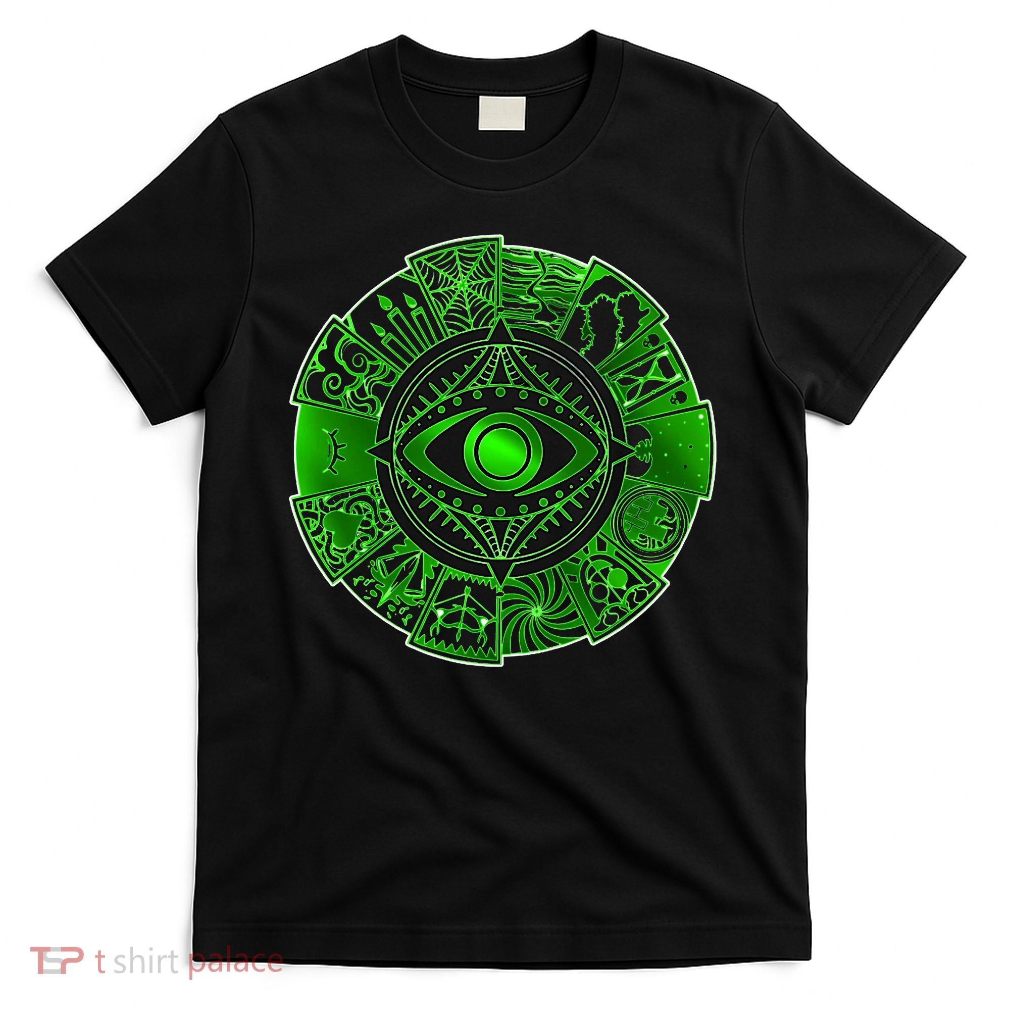 15 Fears Wheel Evil Green Eye T-Shirt