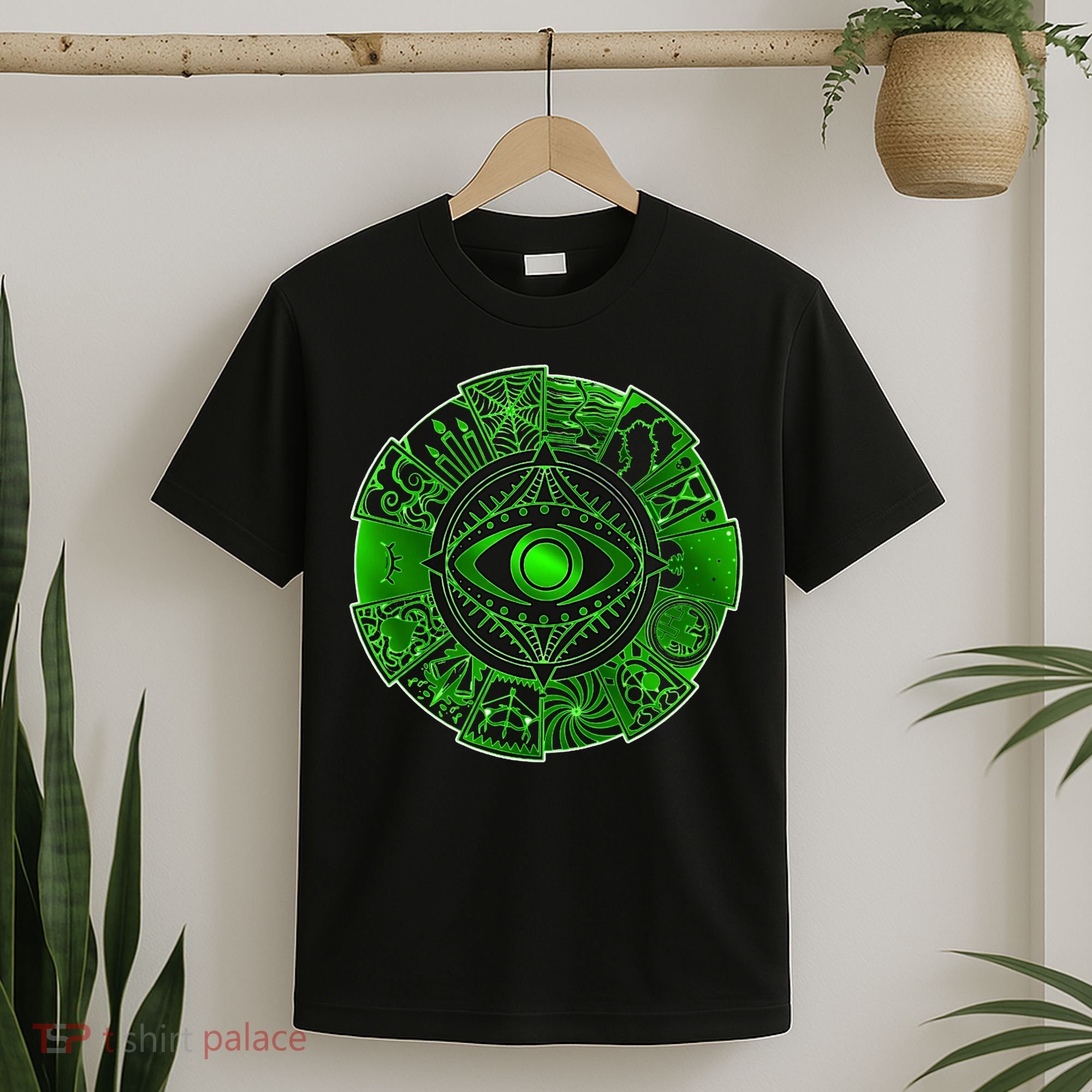 15 Fears Wheel Evil Green Eye T-Shirt