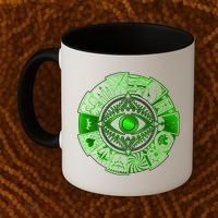 15 Fears Wheel Evil Green Eye Coffee Mug thumb 2