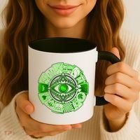15 Fears Wheel Evil Green Eye Coffee Mug thumb 3