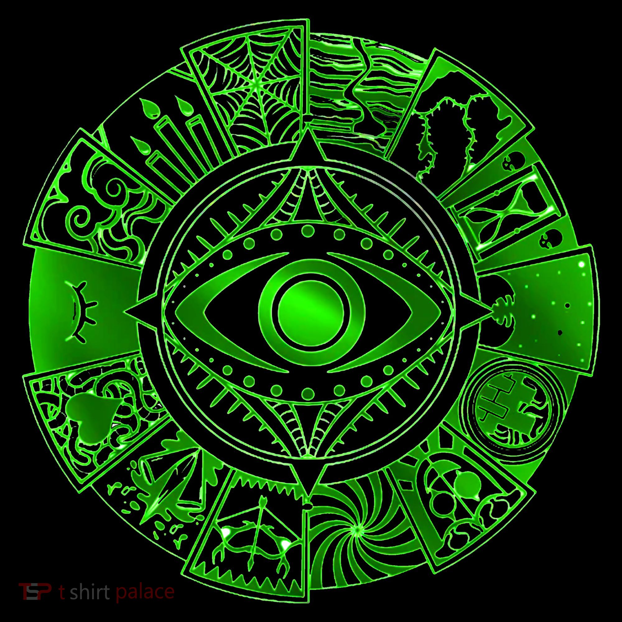 15 Fears Wheel Evil Green Eye Coffee Mug