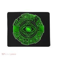 15 Fears Wheel Evil Green Eye Mousepad thumb 0