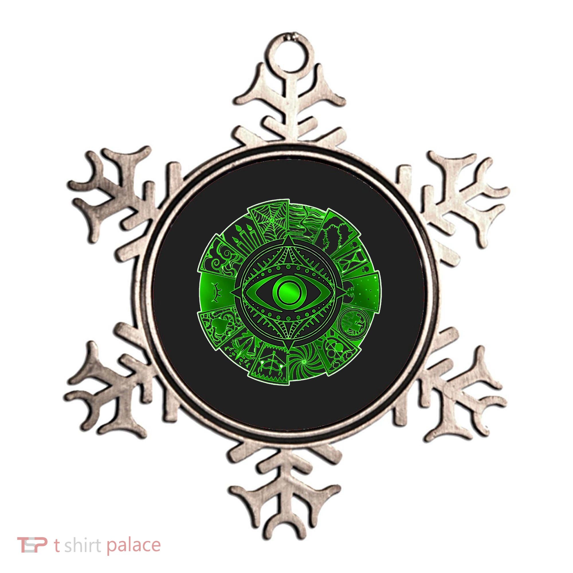 15 Fears Wheel Evil Green Eye Ornament