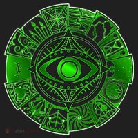 15 Fears Wheel Evil Green Eye Hat thumb 2