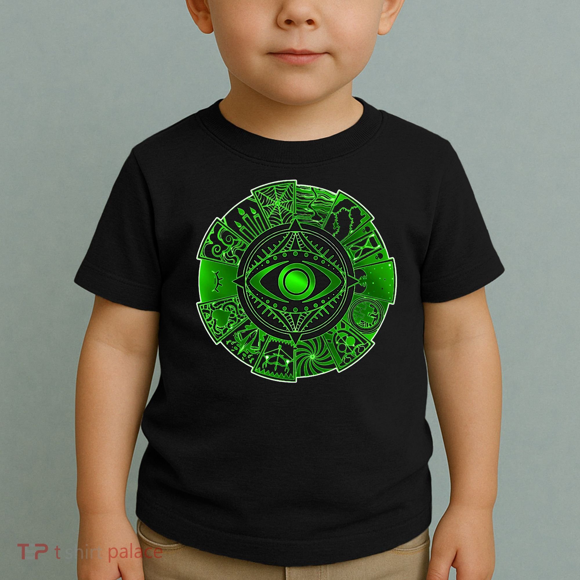 15 Fears Wheel Evil Green Eye Toddler T-Shirt