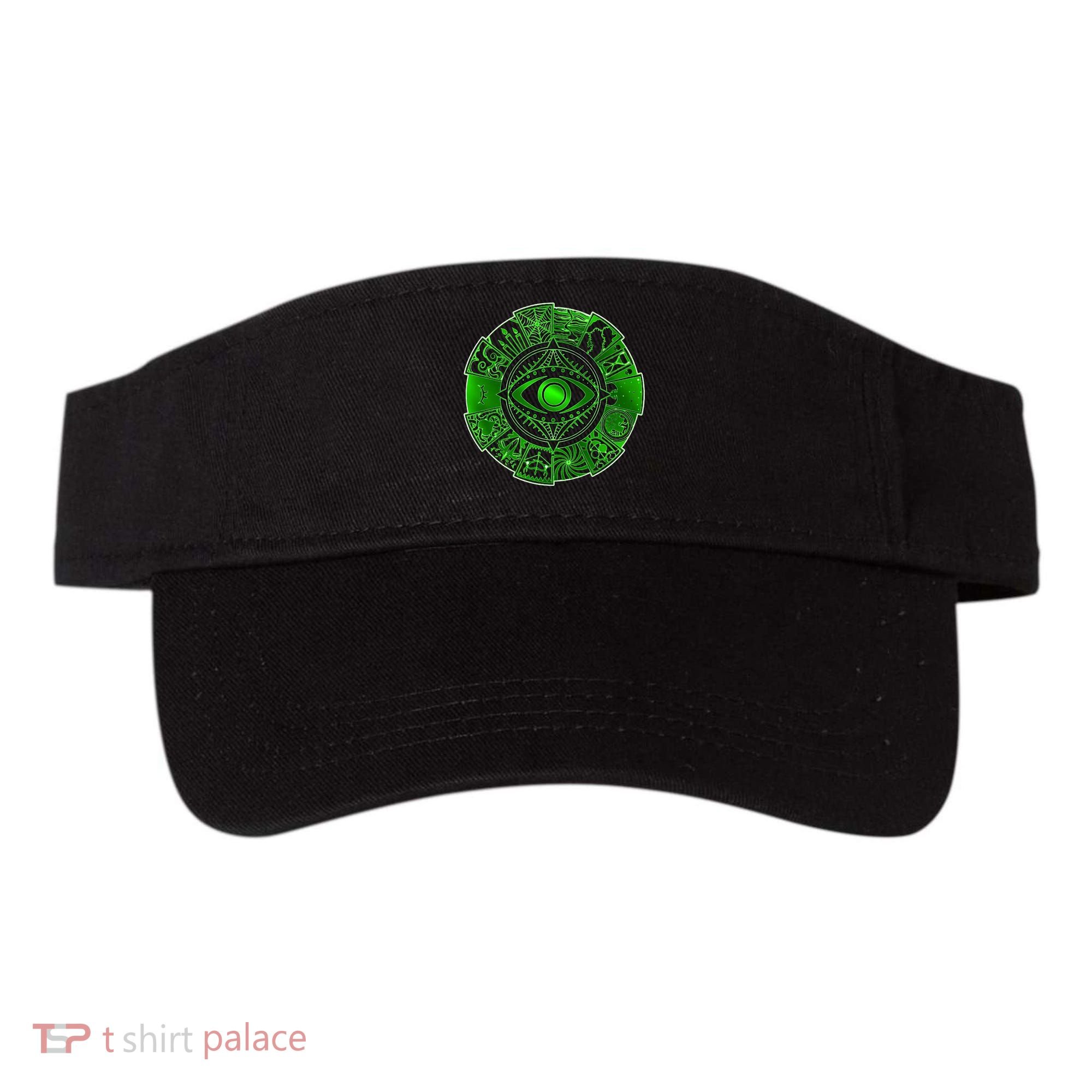 15 Fears Wheel Evil Green Eye Visor