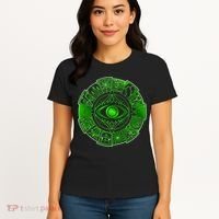 15 Fears Wheel Evil Green Eye Women's T-Shirt thumb 4
