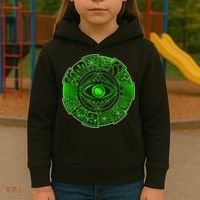 15 Fears Wheel Evil Green Eye Kids Hoodie thumb 3