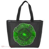 15 Fears Wheel Evil Green Eye Tote Bag thumb 0