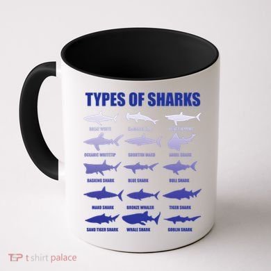 15 Types of Sharks Coffee Mug