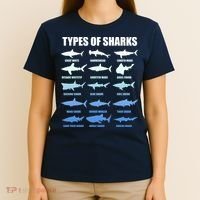 15 Types of Sharks T-Shirt thumb 4