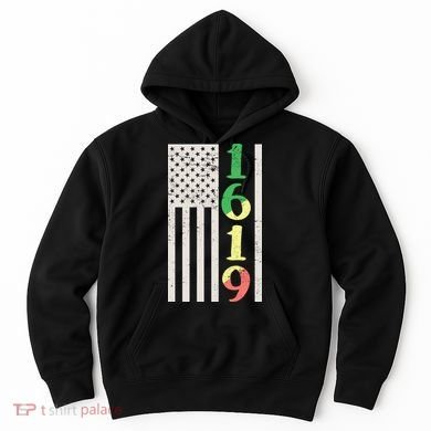 1619 Our Ancestors African American Pride Flag Hoodie