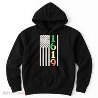 1619 Our Ancestors African American Pride Flag Hoodie thumb 0