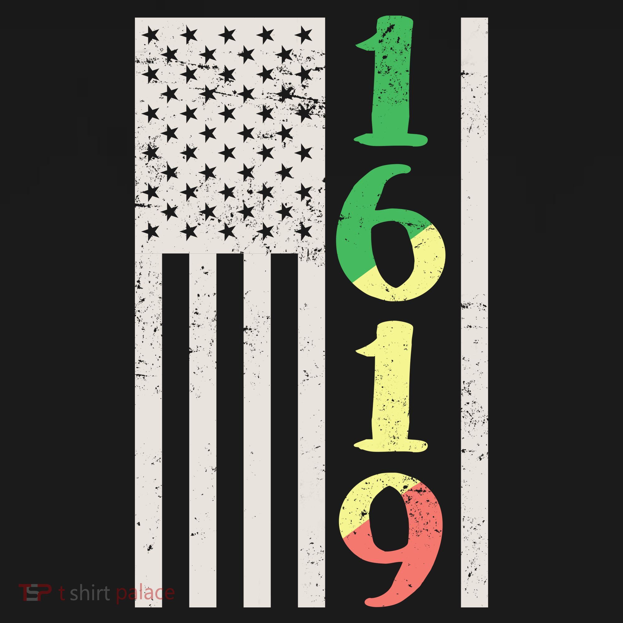 1619 Our Ancestors African American Pride Flag Apron