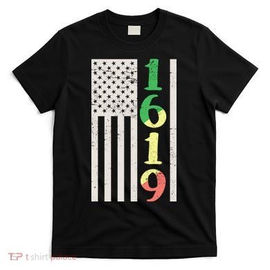 1619 Our Ancestors African American Pride Flag T-Shirt