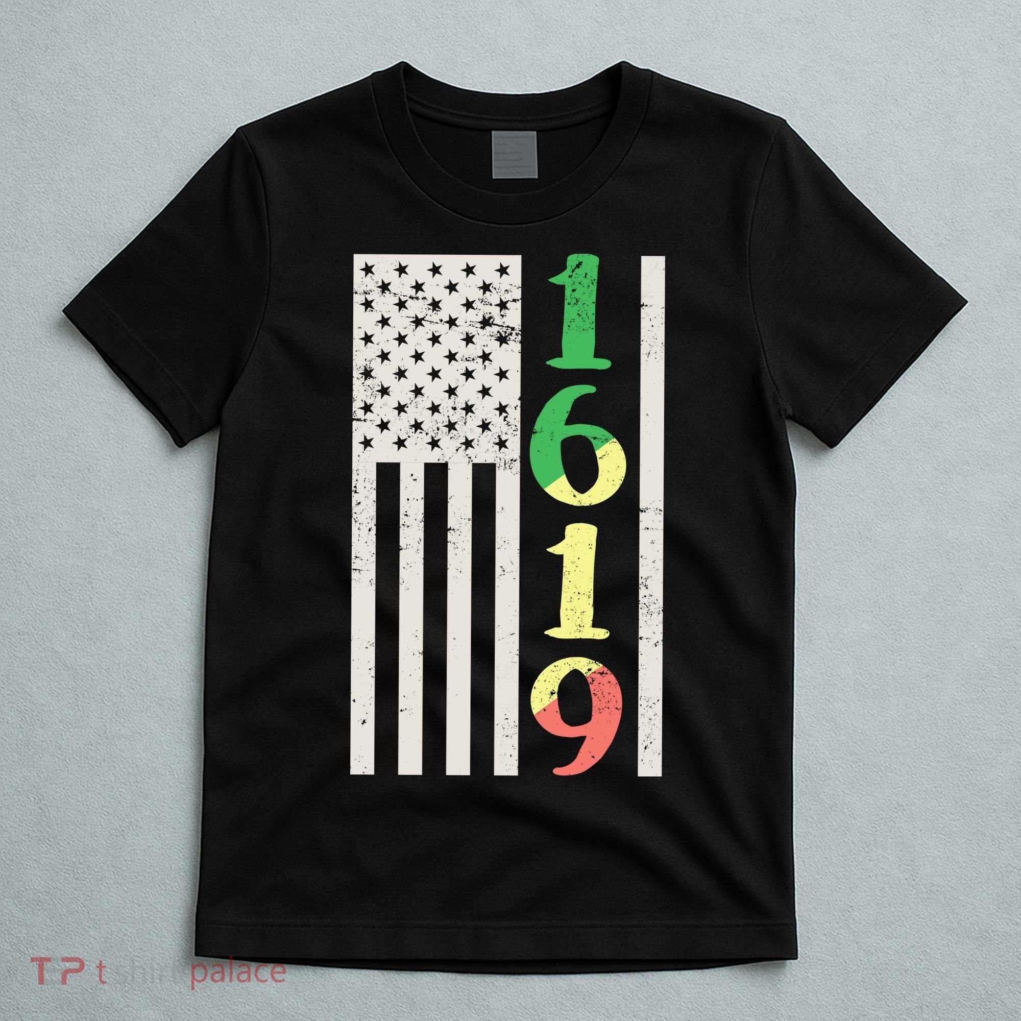1619 Our Ancestors African American Pride Flag T-Shirt