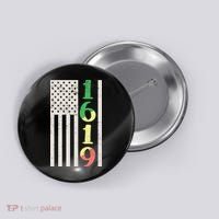 1619 Our Ancestors African American Pride Flag Button thumb 0